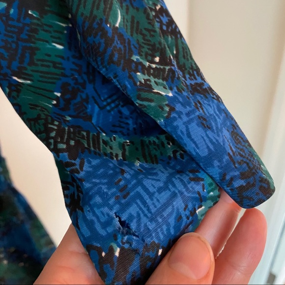 VTG 60’s Day Dress in Mod Scottish Plaid Size m-l - Picture 6 of 13